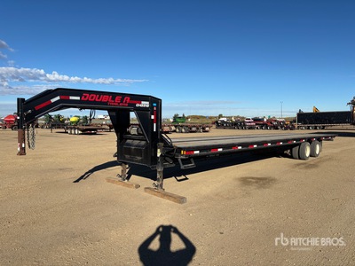 2023 Double A GHB318-40 40 ft T/A Gooseneck Tilt Deck Trailer