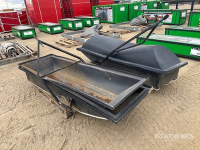 Quantity of (2) 7 ft 8 in Tow-Behind Snowmobile Sleds