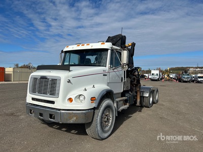 Hiab 300-3 26500 lb Knuckle Boom on 1999 Freightliner FL112 6x4 Camión Grúa