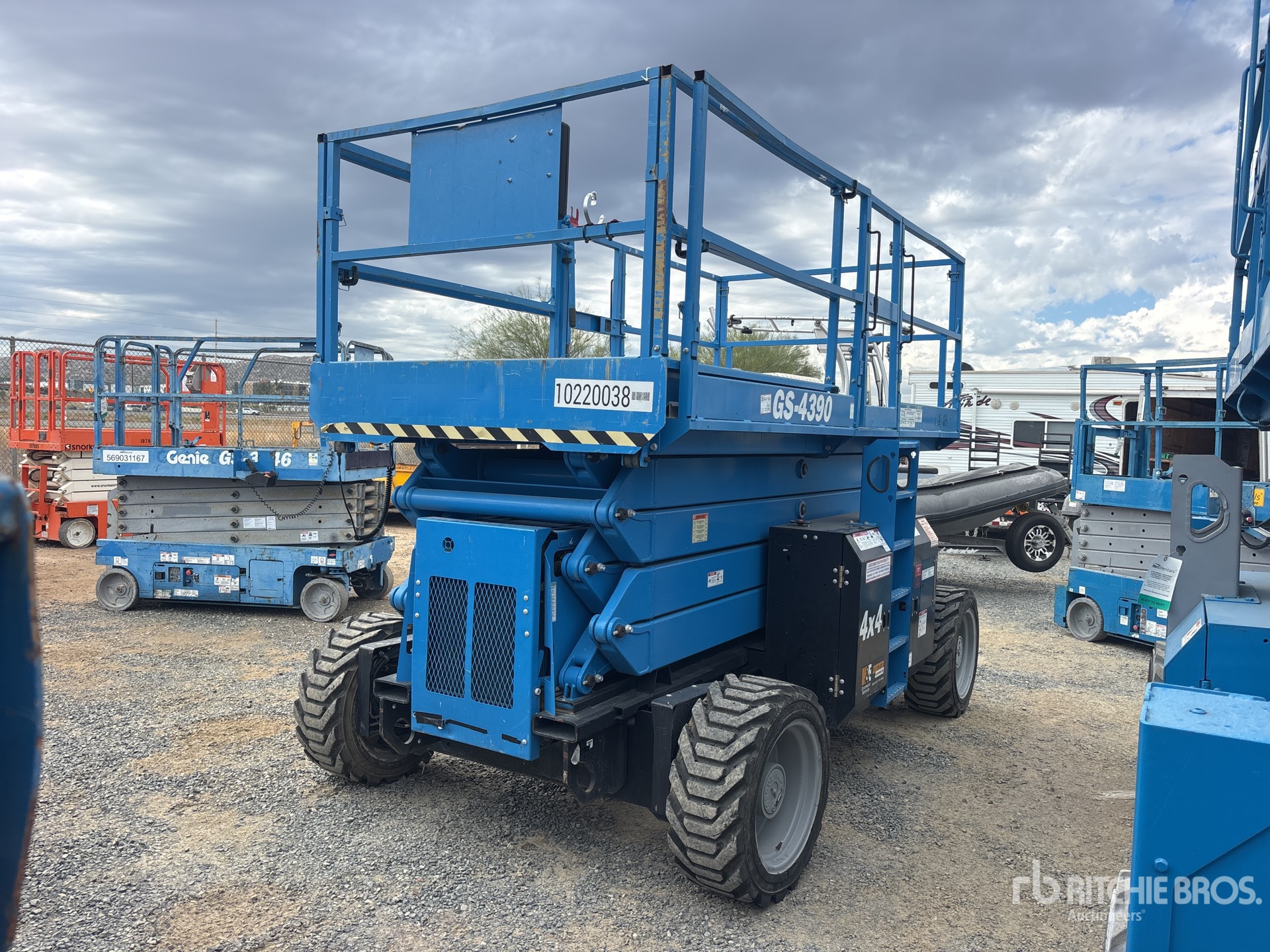 2017 Genie GS4390RT 4x4 Dual Fuel Scissor Lift