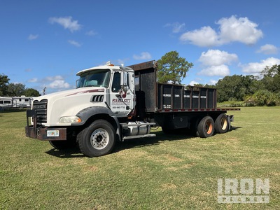 2009 Mack GU813 6x4 Flatbed Dump Truck