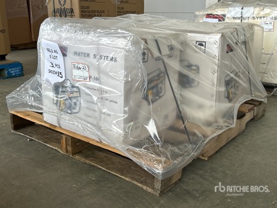 Quantity of (3) Boxes of 3 in Skid-Mounted Waterpomp