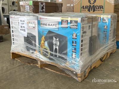 Quantity of (4) Boxes of First Alert Fire & Waterproof Safe Veiligheidsbenodigdheden