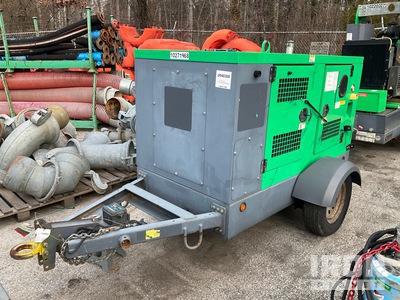2019 Atlas Copco PAS 100 HFS 4X4X10 Solids Vac 56HP QF Contr Pump Trailer-Mounted Bomba de agua