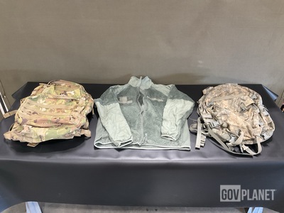 (19) Assault Packs, (39) Cold Weather Jackets & Assorted Items
