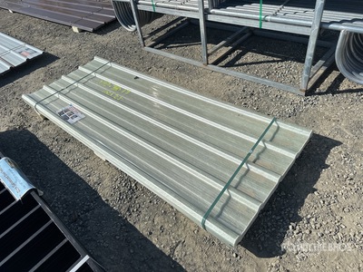 Quantity of (30) Clear Corrugated Polycarbonate Roof Panel (Unused)