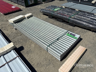 Quantity of (100) Clear Polycarbonate Roof Panel 8 Ft X 3 Ft (Unused)