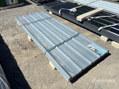 Quantity of (30) Grey Corrugated Polycarbonate Roof Panel 8 Ft X 3 Ft (Unused)