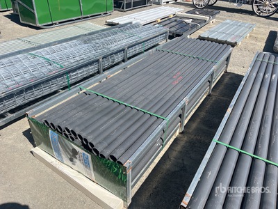 Quantity of (68) Grey UPVC Rigid Non-Metallic Conduit 10 Ft X 2.48 In (Unused)