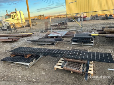 Quantity of (6) Pallets of Steel Grating