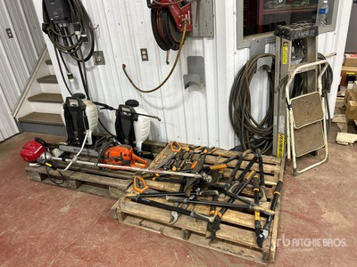 Quantity of (2) Pallets of Yard Tools
