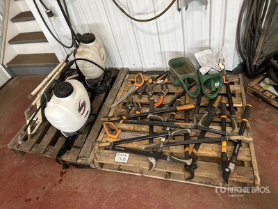 Quantity of (2) Pallets of Yard Tools