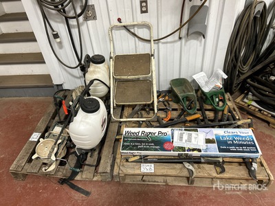 Quantity of (2) Pallets of Yard Tools
