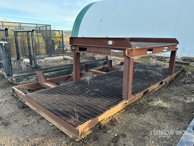 20 ft x 9 ft Steel Grated Storage Skid