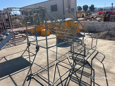 Cotterman 80 in. Tall Rolling Work Access Ladder