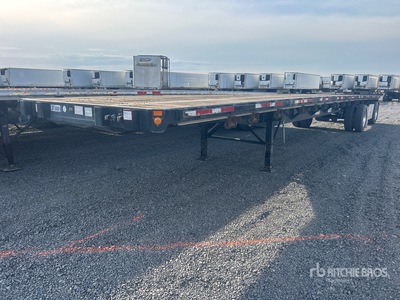 2015 CIMC CIE48FBDA-STL 48 ft T/A Spread Axle Flatbed Trailer