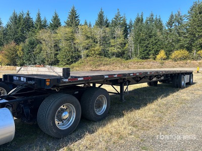 2015 CIMC CIE48FBDA-STL 48 ft Spread Axle Flatbed Trailer