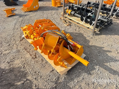 Quantity of (8) 2025 GIYI VCA-8 Mini Excavator Attachments - Fits Cat 301 (Unused)