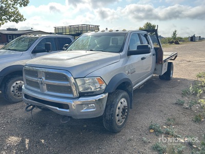 2014 Ram 5500 SLT 4x4 Crew Cab Flatbed Truck