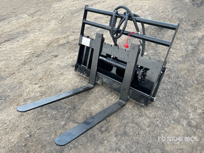 2025 GIYI CYHC 30 in Mini Horquillas con Desplazamiento Lateral para Minicargador (Sin Usar) / Side Shift Skid Steer Forks (Unused)