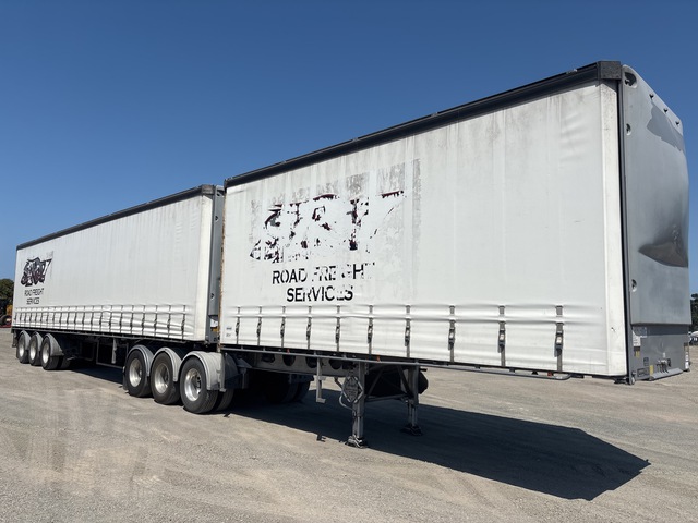 2018 Vawdrey Tri/A B-Double Combination Tautliner Trailer