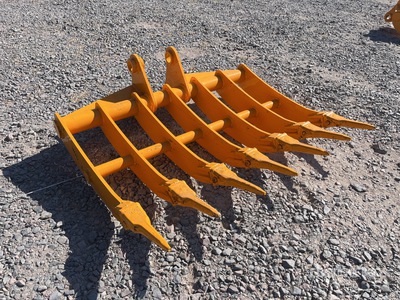 2025 GIYI 44 in Escarificador para Miniexcavadora (Sin Usar) / Excavator Rake - Fits Cat 305 (Unused)