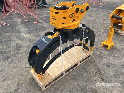 2025 JW JW04G Q/C Rotating Excavator Grapple - Fits 4 - 8 ton (Unused)