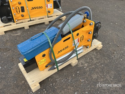 2025 JW JW450 Q/C Hydraulic Breaker - Fits 1 - 2 Ton (Unused)