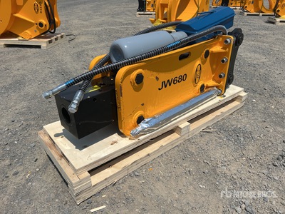 2025 JW JW680 Q/C Hydraulic Breaker - Fits 5 - 7 Ton (Unused)