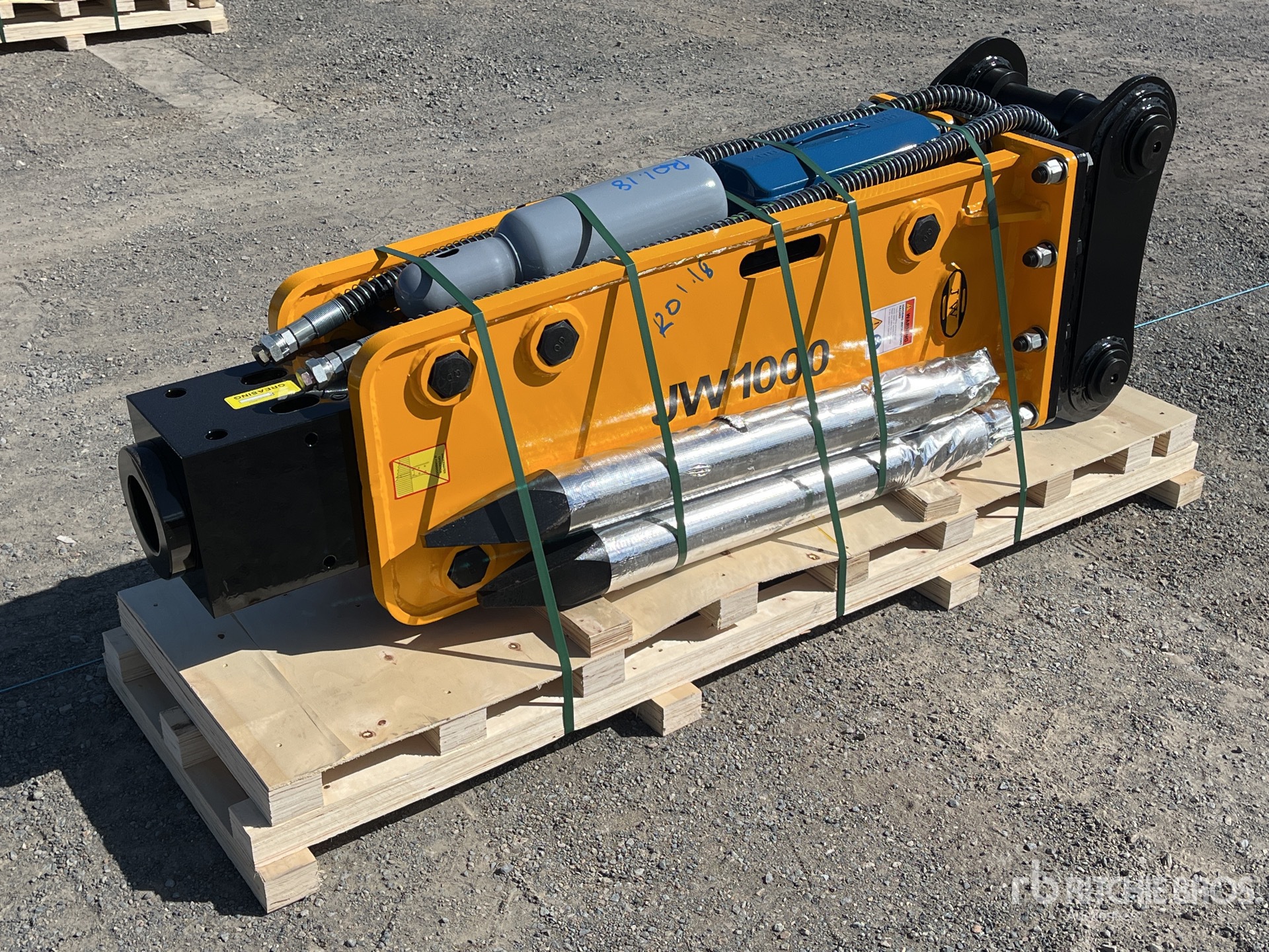 2025 JW JW1000 Q/C Hydraulic Breaker - Fits 20 - 30 Ton (Unused)