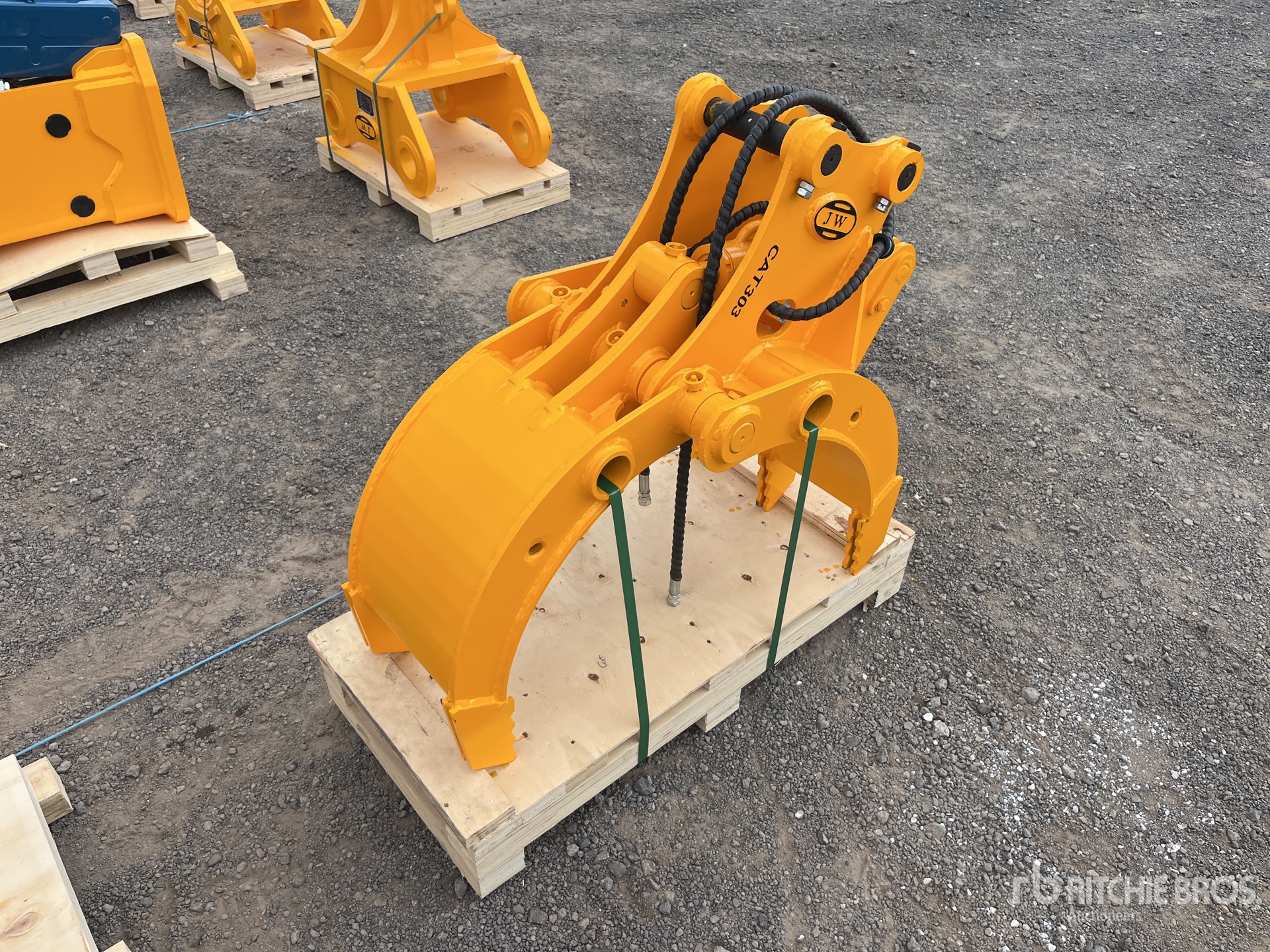 2025 JW ASC40 Q/C Excavator Grapple - Fits 1 - 3 Ton (Unused)