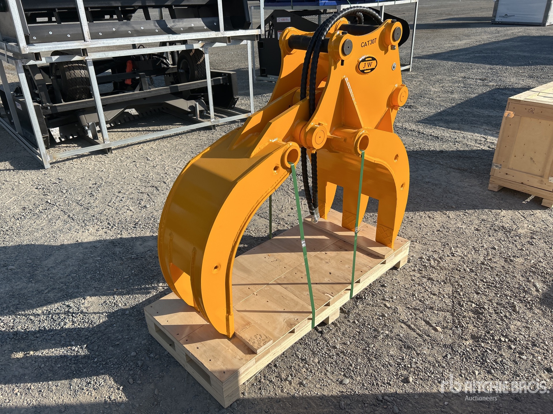 2025 JW ASC50 Q/C Excavator Grapple - Fits 4 - 7 Ton (Unused)