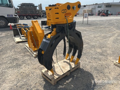 2025 JW JW04G Q/C Rotating Grappin de pelleteuse - Fits 4 - 7 Ton (Unused)
