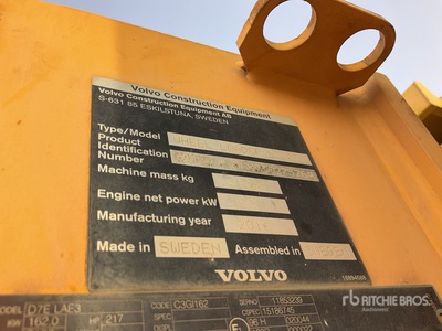 2016 Volvo L120F Wheel Loader