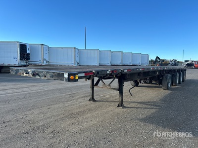 2013 Manac 1045A030 53 ft Quad/A Flatbed Trailer