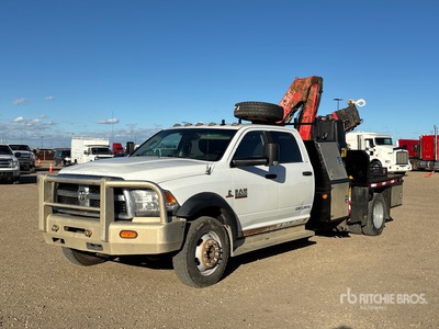 2013 Fassi F80A.0.24 7826 lb Knuckle Boom on 2013 Ram 5500 4x4 Crew Cab Boom Truck