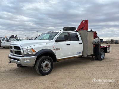 NWC 2340 kg Knuckle Boom on 2013 Ram 5500 4x4 Crew Cab Boom Truck