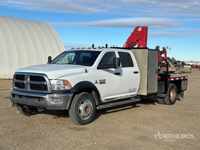 Ferrari 561 5160 lb Knuckle Boom on 2013 Ram 5500 4x4 Crew Cab Boom Truck