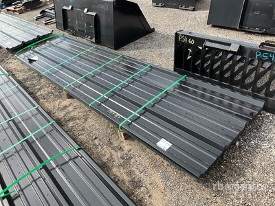 Quantity of (50) Kit Containers Steel R Panel 12 ft x3 ft (Unused)