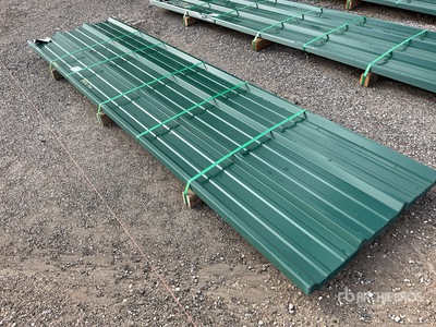 Quantity of (50) Kit Containers Steel R Panel 12 ft x 3 ft (Unused)
