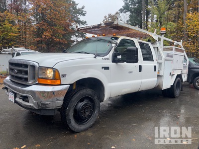 1999 Ford F-450 4x4 Crew Cab Service Truck