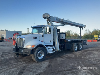National 500E2 18 ton Straight Boom on 2014 Peterbilt 348 6x4 Boom Truck