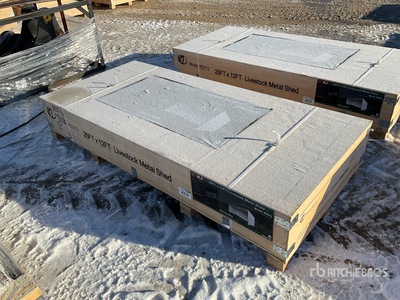 2025 KJ K2512 12 ft x 25 ft Metal Livestock Shelter (Unused)