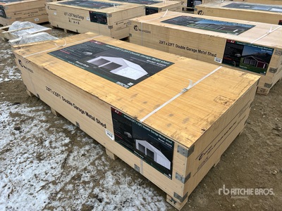 2025 KJ K2223 22 ft x 23 ft Double Metal Garage (Unused)