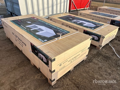 2025 KJ K4525 45 ft x 25 ft Double Metal Garage (Unused)