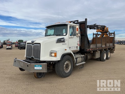 Rotobec Elite MT26 7400 lb Articulated Boom on 2015 Western Star 4700SB 6x4 Hi-Rail Grapple Truck