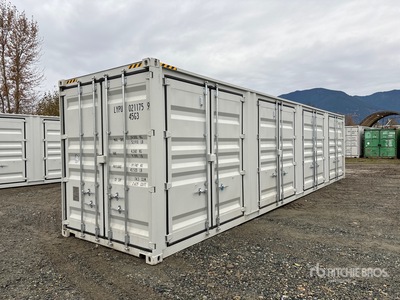 2025 40 ft High Cube Multi-Door Storage Container