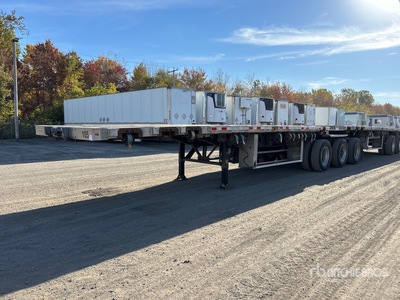 2018 Manac 17326 26 ft Tri/A B-Train Lead Flatbed Trailer