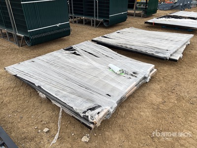 Quantity of (2) 2025 Suihe NG-14T -2 14 ft Steel Bi-Parting Driveway Gate (Unused)