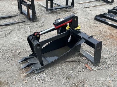 All-Star Stump Skid Steer Grapple Bucket